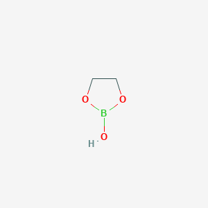 molecular formula C2H5BO3 B10759260 1,3,2-Dioxaborolan-2-OL CAS No. 25015-59-2