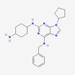 2-[trans-(4-Aminocyclohexyl)amino]-6-(benzyl-amino)-9-cyclopentylpurine