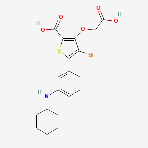 4-Bromo-3-(Carboxymethoxy)-5-[3-(Cyclohexylamino)phenyl]thiophene-2-Carboxylic Acid