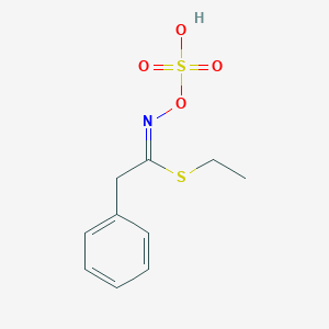 molecular formula C10H13NO4S2 B10759359 Ethyl (1E)-2-phenyl-N-(sulfooxy)ethanimidothioate 