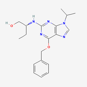 (2R)-2-{[6-(Benzyloxy)-9-isopropyl-9H-purin-2-YL]amino}butan-1-OL