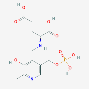 N-({3-Hydroxy-2-methyl-5-[(phosphonooxy)methyl]pyridin-4-YL}methyl)-D-glutamic acid