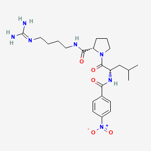 1-Guanidino-4-(N-nitro-benzoylamino-L-leucyl-L-prolylamino)butane