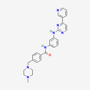 molecular formula C28H29N7O B10759429 4-[(4-Methyl-1-piperazinyl)methyl]-N-[3-[[4-(3-pyridinyl)-2-pyrimidinyl]amino]phenyl]-benzamide 