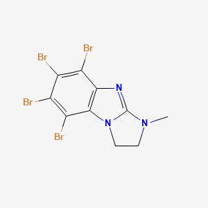 5,6,7,8-Tetrabromo-1-methyl-2,3-dihydro-1H-imidazo[1,2-A]benzimidazole