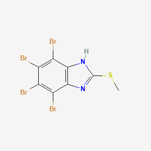 4,5,6,7-Tetrabromo-2-(methylsulfanyl)-1H-benzimidazole