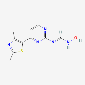 N-[4-(2,4-Dimethyl-1,3-thiazol-5-YL)pyrimidin-2-YL]-N'-hydroxyimidoformamide