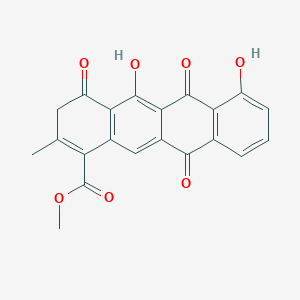 molecular formula C21H14O7 B10759522 Nogalaviketone 