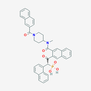 2-[3-({Methyl[1-(2-naphthoyl)piperidin-4-YL]amino}carbonyl)-2-naphthyl]-1-(1-naphthyl)-2-oxoethylphosphonic acid