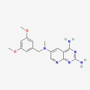 2,4-Diamino-6-[N-(3',5'-dimethoxybenzyl)-N-methylamino]pyrido[2,3-D]pyrimidine