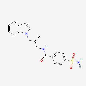 (R)-N-(3-Indol-1-YL-2-methyl-propyl)-4-sulfamoyl-benzamide