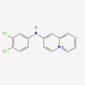 molecular formula C15H11Cl2N2+ B10759617 Nolinium CAS No. 730233-46-2