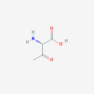 molecular formula C4H7NO3 B10759643 L-2-Amino-3-oxobutanoic acid 