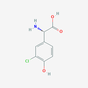 molecular formula C8H8ClNO3 B10759658 3-Chloro-4-Hydroxyphenylglycine 