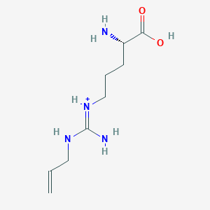 molecular formula C9H19N4O2+ B10759668 5-N-Allyl-arginine 