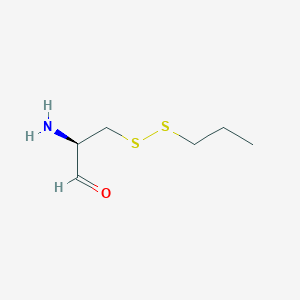 molecular formula C6H13NOS2 B10759708 S,S-Propylthiocysteine 