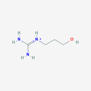 molecular formula C4H12N3O+ B10759728 Guanidine-3-propanol 