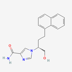 1-((1R)-1-(Hydroxymethyl)-3-(1-naphthyl)propyl)-1H-imidazole-4-carboxamide