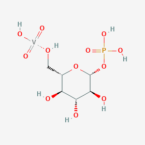 molecular formula C6H14O12PV B10759805 alpha-D-Glucose-1-phosphate-6-vanadate 