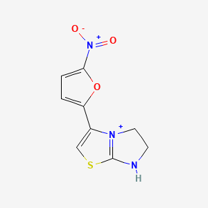 molecular formula C9H8N3O3S+ B10759815 Furazolium CAS No. 22005-44-3