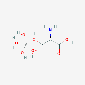 molecular formula C3H12NO7V-3 B10759857 Serine Vanadate 