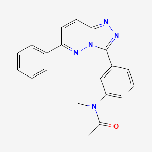 molecular formula C20H17N5O B10759889 N-Methyl-N-[3-(6-phenyl[1,2,4]triazolo[4,3-B]pyridazin-3-YL)phenyl]acetamide 