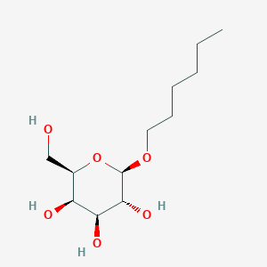 molecular formula C12H24O6 B10759894 2-Hexyloxy-6-hydroxymethyl-tetrahydro-pyran-3,4,5-triol 