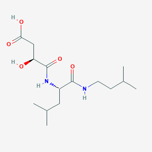 molecular formula C15H28N2O5 B10759902 n-[1-Hydroxycarboxyethyl-carbonyl]leucylamino-2-methyl-butane 