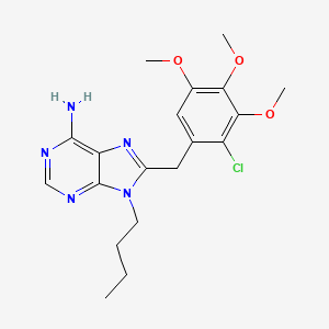 9-Butyl-8-(2-chloro-3,4,5-trimethoxy-benzyl)-9H-purin-6-ylamine