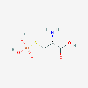 molecular formula C3H8AsNO5S B10759943 S-Arsonocysteine 