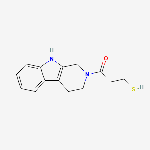 molecular formula C14H16N2OS B10759950 3-Mercapto-1-(1,3,4,9-tetrahydro-B-carbolin-2-YL)-propan-1-one 