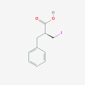 molecular formula C10H11IO2 B10759952 2-Benzyl-3-iodopropanoic acid 