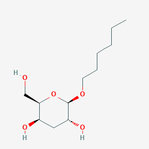 2-Hexyloxy-6-hydroxymethyl-tetrahydro-pyran-3,5-diol