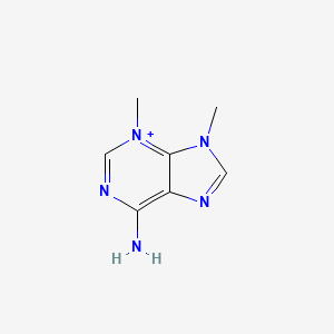 molecular formula C7H10N5+ B10760056 6-Amino-3,9-dimethyl-9H-purin-3-ium 