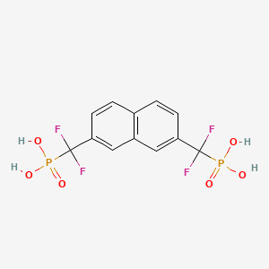 {[7-(Difluoro-phosphono-methyl)-naphthalen-2-YL]-difluoro-methyl}-phosphonic acid