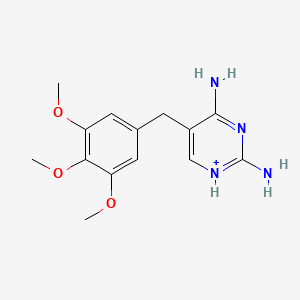 2,4-Diamino-5-(3,4,5-trimethoxy-benzyl)-pyrimidin-1-ium