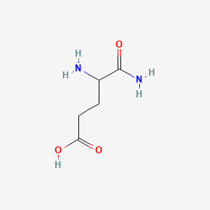 molecular formula C5H10N2O3 B10760178 4,5-Diamino-5-oxopentanoic acid CAS No. 617-63-0