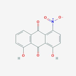 molecular formula C14H7NO6 B10760208 1,8-DI-Hydroxy-4-nitro-anthraquinone 