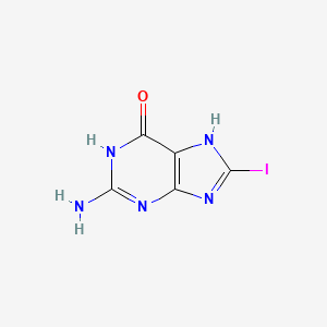 molecular formula C5H4IN5O B10760239 8-Iodo-guanine 