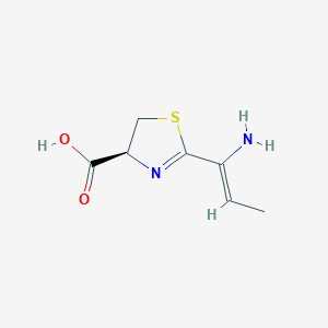 (4S)-2-[(1E)-1-Aminoprop-1-enyl]-4,5-dihydro-1,3-thiazole-4-carboxylic acid