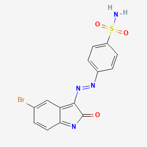 4-(5-Bromo-2-oxo-2h-indol-3-ylazo)-benzenesulfonamide