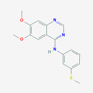 4-[3-Methylsulfanylanilino]-6,7-dimethoxyquinazoline