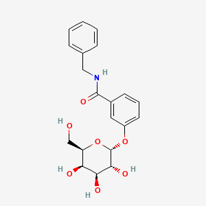 molecular formula C20H23NO7 B10760308 N-Benzyl-3-(alpha-D-galactos-1-YL)-benzamide 