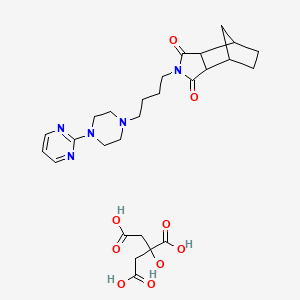 2-hydroxypropane-1,2,3-tricarboxylic acid;4-[4-(4-pyrimidin-2-ylpiperazin-1-yl)butyl]-4-azatricyclo[5.2.1.02,6]decane-3,5-dione