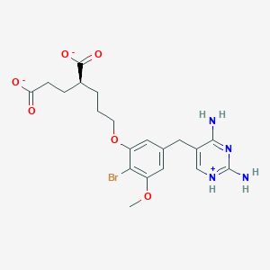 molecular formula C20H24BrN4O6- B10760378 Brodimoprim-4,6-dicarboxylate 