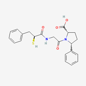 [(2S)-2-Sulfanyl-3-phenylpropanoyl]-gly-(5-phenylproline)