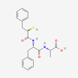 N-(3-Phenyl-2-sulfanylpropanoyl)phenylalanylalanine