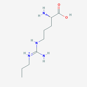 [amino-[[(4S)-4-amino-4-carboxybutyl]amino]methylidene]-propylazanium