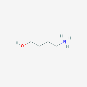 molecular formula C4H12NO+ B10760516 4-Hydroxybutan-1-aminium 