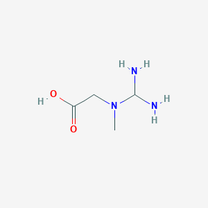 molecular formula C4H11N3O2 B10760532 (Diaminomethyl-methyl-amino)-acetic acid 